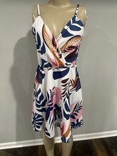 Dress size Medium women Sundress Tropical