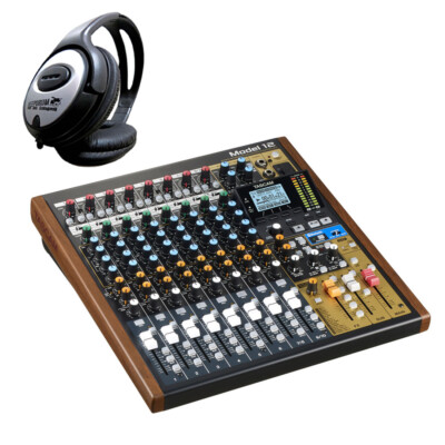 Tascam Model 12 Mischpult + Kopfhörer