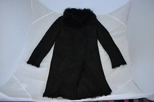Joseph Black Sheepskin Toscana Leather Shearling Jacket Womens Size Eu40 Uk12