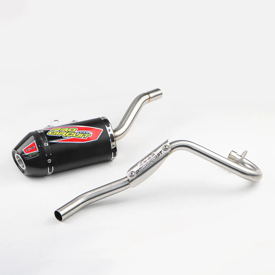 Full System Exhaust Muffer Racing Pipe Black Ti-6 For Honda CRF110 CRF110F - Image 2 of 4