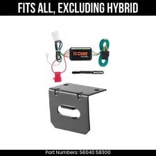 For 19-24 Subaru Ascent 4 Pin Trailer Wire Plug & Bracket Excl Hybrid Curt Kit