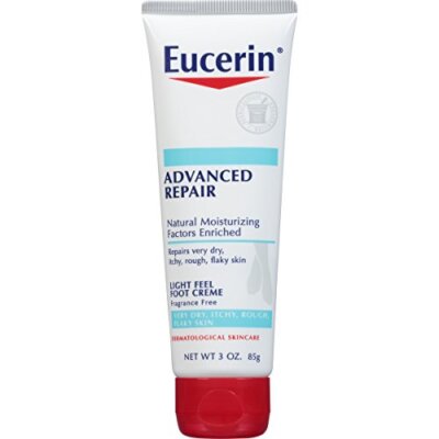 5 Pack Eucerin Intensive Repair Foot Creme 3 Oz Each