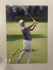 Si Woo Kim Signed A4 Photo COA Hawaii Open Winner