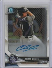 2018 BOWMAN CHROME COLTON WELKER RC AUTO