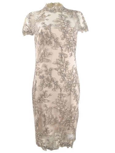 Nuevo con etiquetas Vestido de cóctel Tadashi Shoji para mujer de encaje Taida talla 8 - Imagen 3 de 9