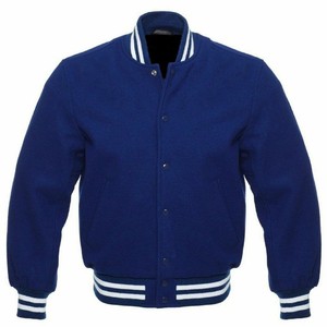 letterman jacket in wool