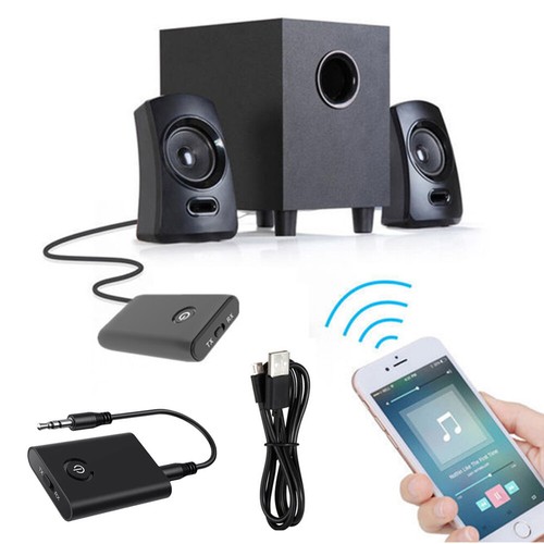 Receiver Adapter Transmitter Wireless 5.0 Bluetooth Audio 3.5mm 2 in 1 Jack ∂ - Afbeelding 14 van 16