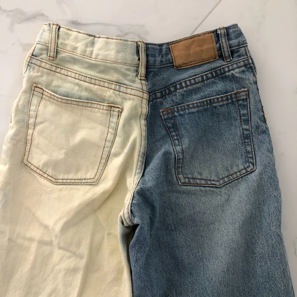 Jeans Urban Pipeline Up Juniors Niñas Talla 12R Azul Blanco Color Bloque Denim Foto 4 de 4