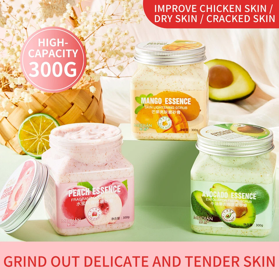 Meidian Fruit Bodyscrub Exfoliate Coffee Body and Face Scrub 300g for Bathing - Image 3 of 4