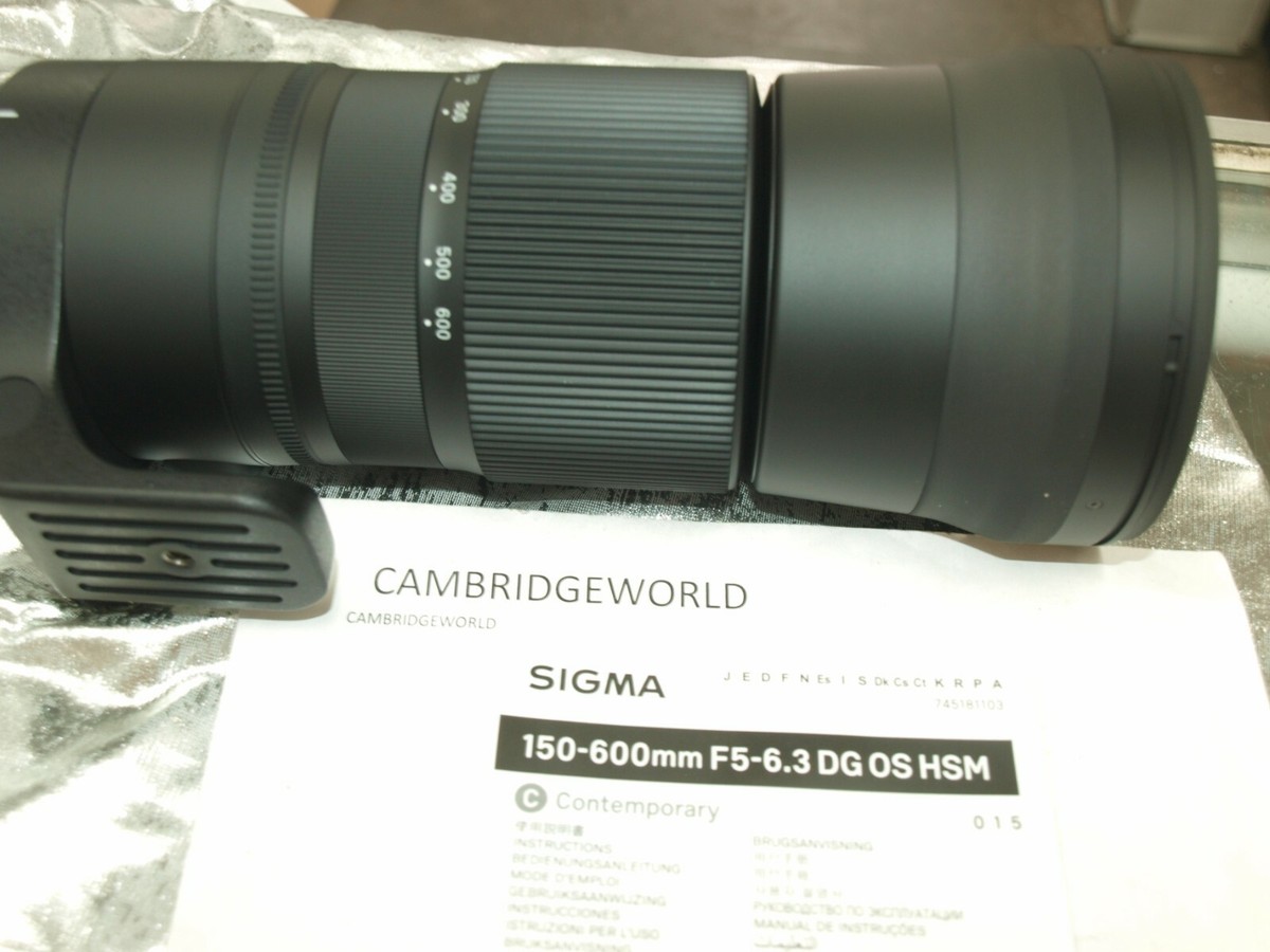 L*y様 美品 SIGMA 150-600 F5-6.3 DG OS HSM E SIGMA 150-600mm F5.0 COMTE DG OS HSM ZOOM LENS f CANON NEW in