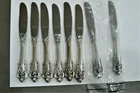GRAND BAROQUE BY WALLACE STERLING SILVER 6-1/4" KNIVES 8 PIECE SET