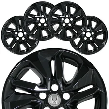 4 fit Honda Accord LX 2018-20 Black 17" Wheel Skins Snap On Rim Covers Hub Caps
