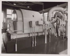 1952 Norman Oklahoma Oil Pumping Station Motors Electric Machinery Press Photo