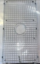 Rear Drain Sink Bottom Grid Protector 29.5 X 15.5 Stainless Steel