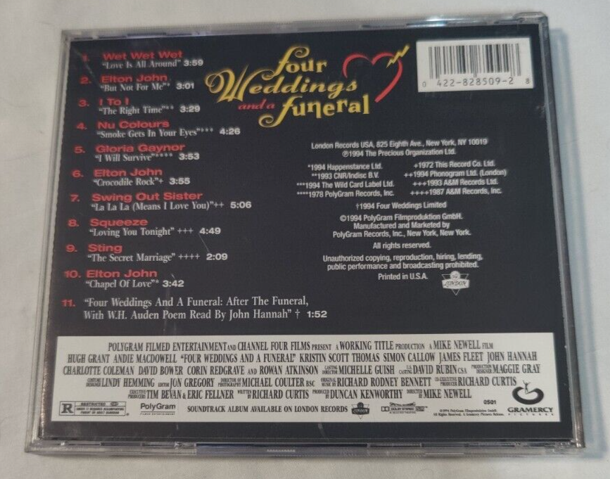 Four Weddings And A Funeral Poem