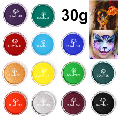 Face Body Paint 30gm Water Activated Face Painting Kit for Kids Adults Non-Toxic