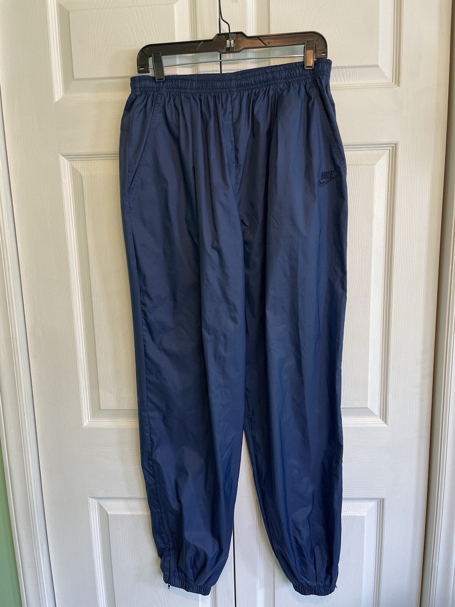 Vintage 90s Nike Track Pants Nylon Windbreaker Joggers Mens