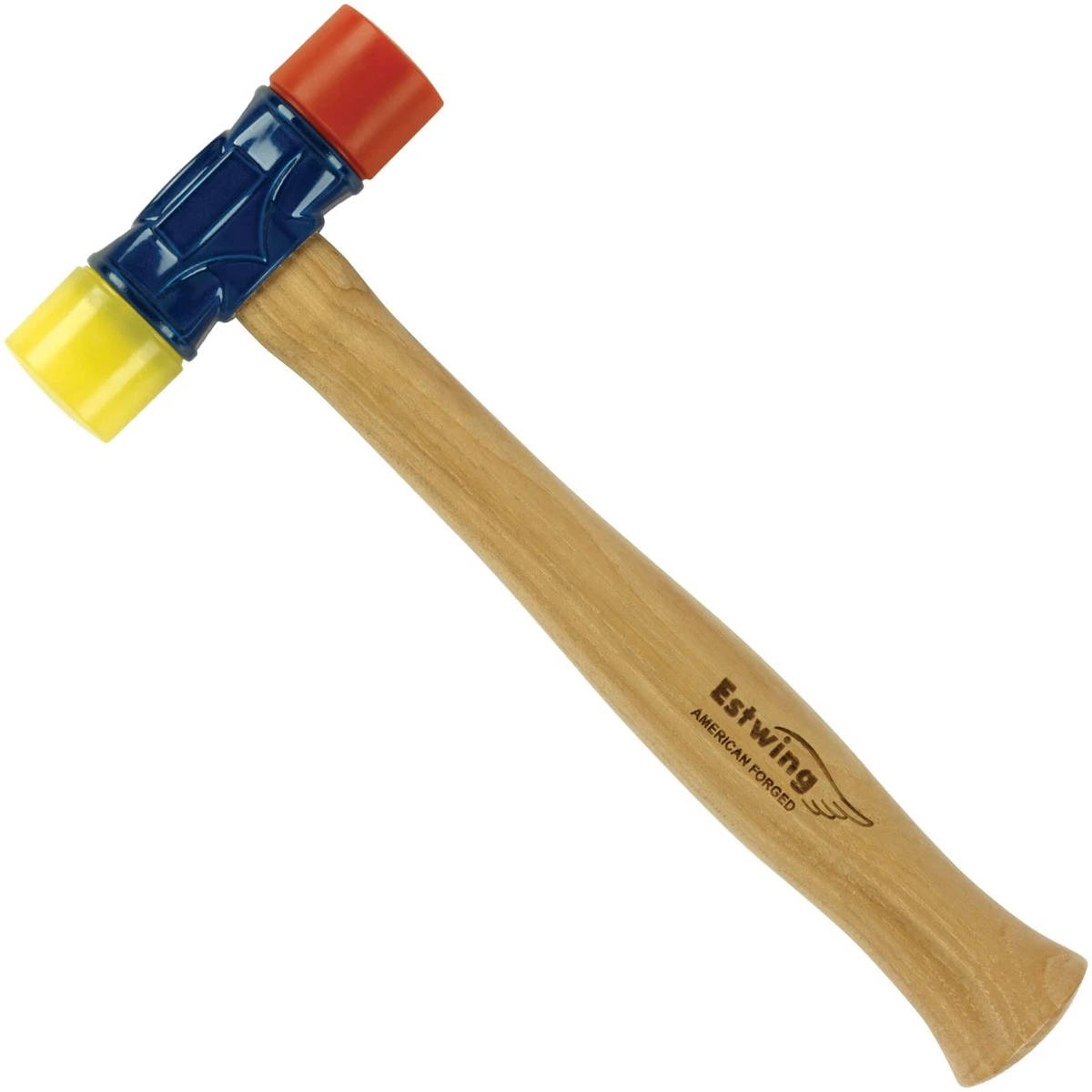 Estwing Rubber Mallet 12 oz Double Face Hammer with Soft Hard Tips And Hickory