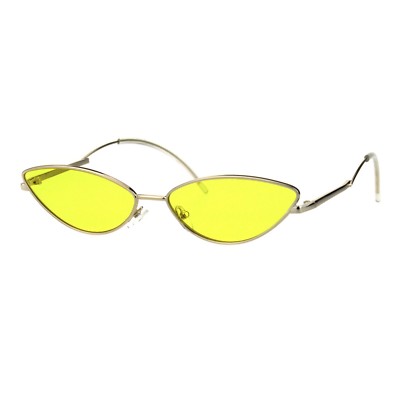 Oval Cateye Skinny Sunglasses Womens Trending Fashion Shades UV 400