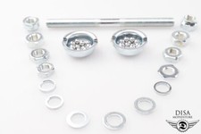 Vorderrad Achse Radachse + Lagerschalen SET für Hercules Prima M 2 3 4 5 S