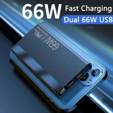 66W 20000mAh/30000mAh Power Bank Fast Charging Portable External Battery PD 18W