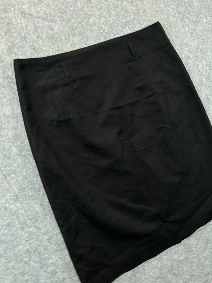 Focus 2000 Pencil Skirt Womens 10 Black Pencil Straight Lined Work Casual Ladies - Imagem 2 de 4
