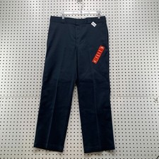 New DIckies Chino Pants Mens Size 36x30 Navy Blue Workwear School Uniform NWT