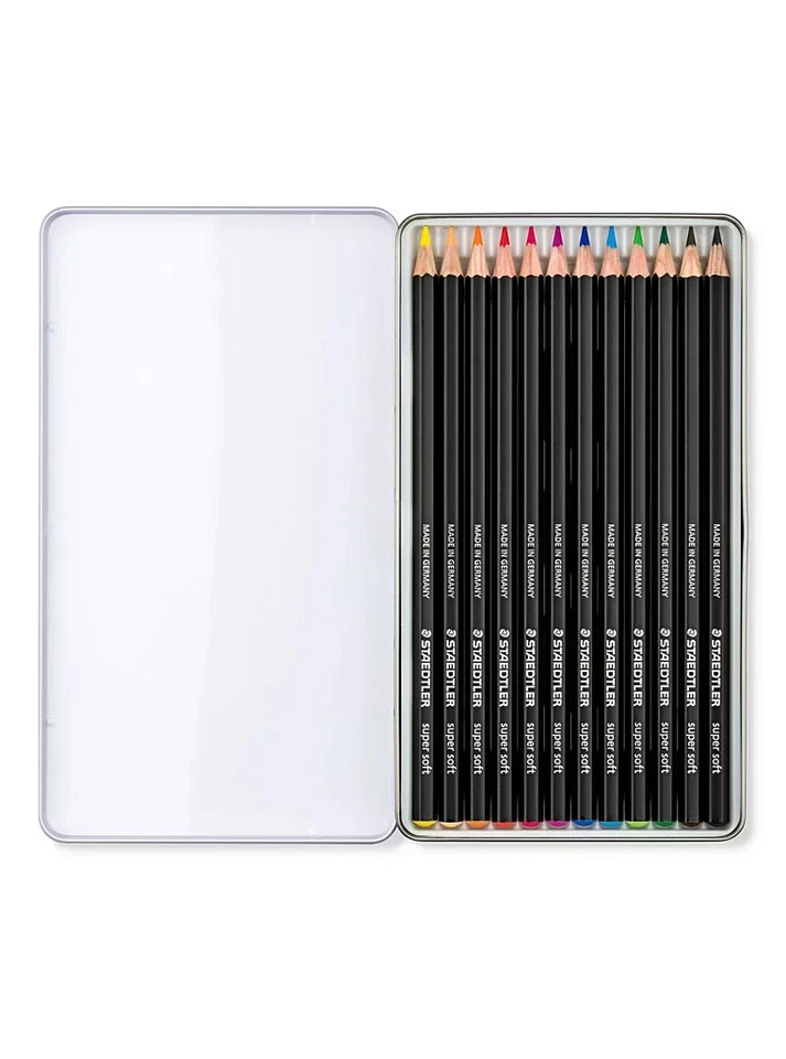 Staedtler Ergosoft Colored Pencils 12 pk Tin 149C M12 NEW - Image 2 of 3