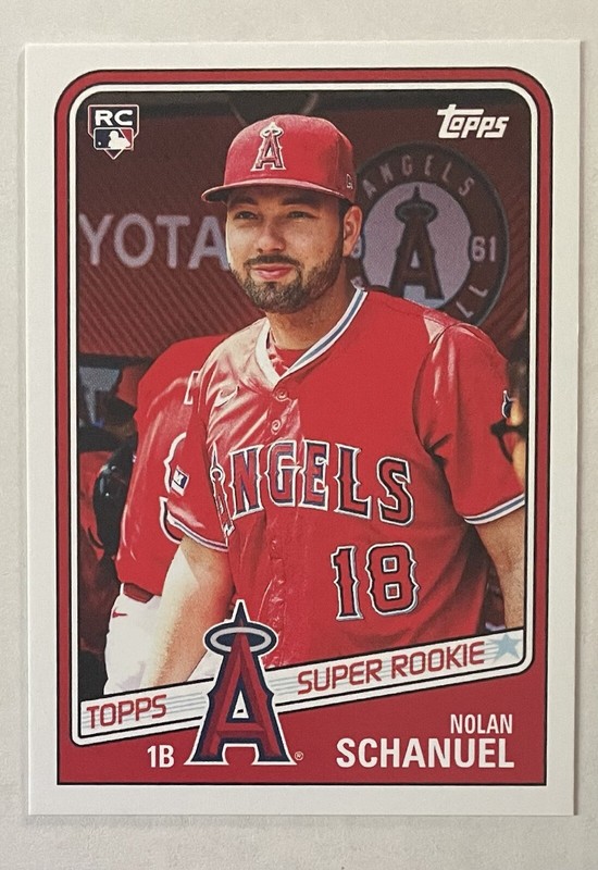 NOLAN SCHANUEL RC 2024 Topps TBT #108 ROOKIE PR /4349 Angels Throwback 