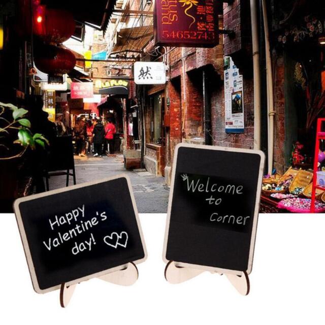 10/20Pc Mini Chalkboard Wooden Blackboard Wedding Party Table Sign Label Stand 10/20Pc Mini Chalkboard Wooden Blackboard Wedding Party Table Sign Label Stand