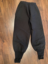 Vintage BOGNER Womens Ski Snow Pants BLACK Snowboard Stirrups USA 8/27  waist