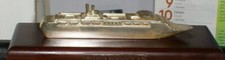 MODELLINO IN PELTRO ARGENTATO NAVE DA CROCIERA COSTA ROMANTICA