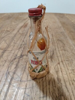 Ron De La Finca Jamaican Mini Glass Liquor Bottle EMPTY