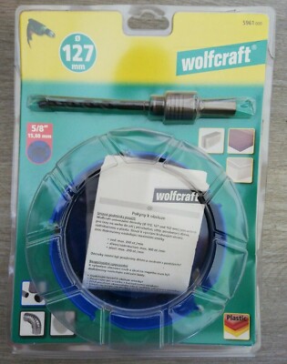 Wolfcraft Universallochsäge mit Spanndorn 127 mm Schnittreife 60 mm 5961000