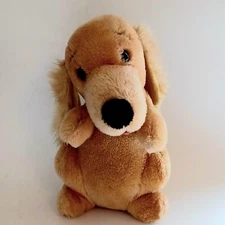 Vintage 70s Korea Dakin Crocker Bank Plush Cocker Spaniel Dog Stuffed Animal 