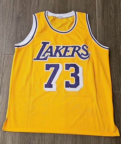 Dennis Rodman JSA signed autographed Los Angeles Lakers Jersey 5x NBA CHAMPION - Picture 3 of 4