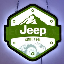 Jeep Since 1941 LED Slim Sign - Wrangler - CJ - Willys - Rubicon - YJ - TJ