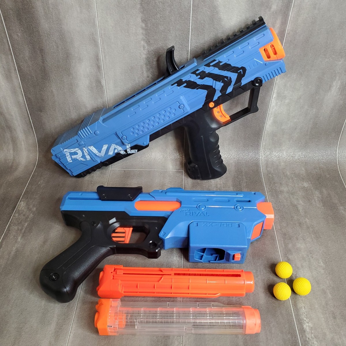 Confira Kit Nerf - Lançador Rival Finisher XX 700 e Refil com 25 Bolinhas - Hasbro - - Ri Happy Confira Kit Nerf - Lançador Rival Finisher XX 700 e Refil com 25 Bolinhas - Hasbro - - Ri Happy