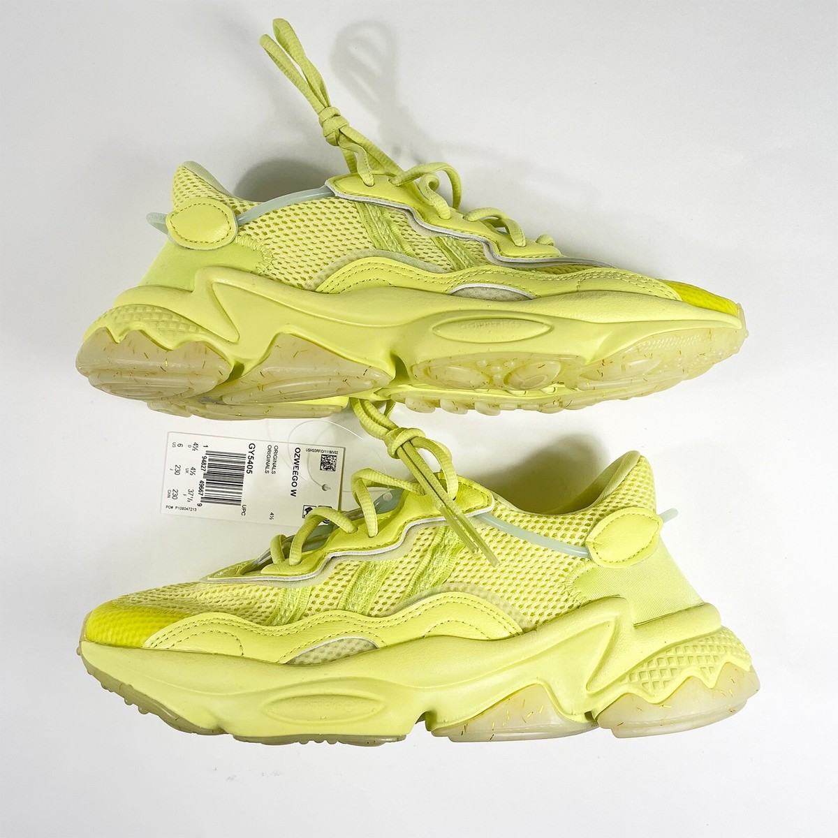 、 Adidas Originals Ozweego Low Mens Training Shoes Yellow GY5405 NEW