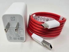 OnePlus Warp Fast Charging Power Adapter 18W, USB-C Cable for OnePlus 7 Pro 7T