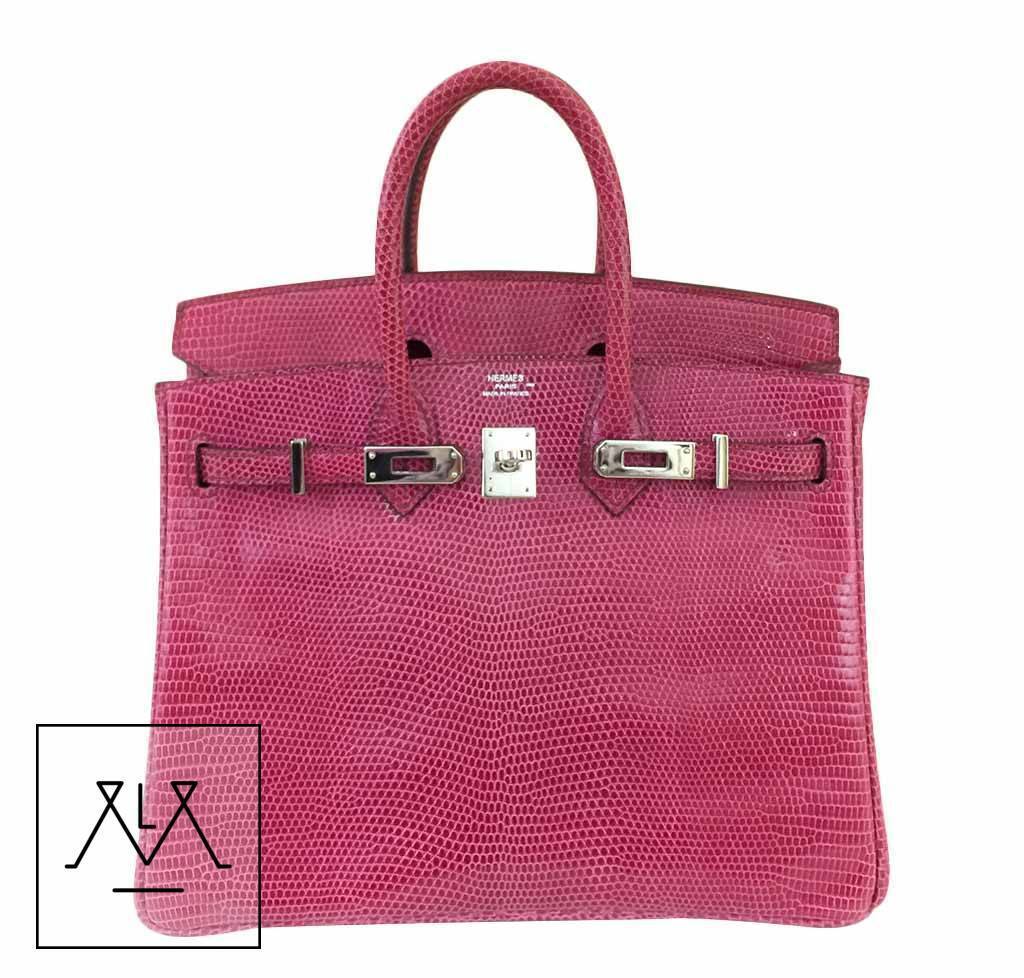 Hermès Birkin 25 Fuchsia Lizard