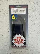 PC Stereo Cable 3.5MM To RCA Speaker Cable 3.5mm M/(2)RCA M - 6 Foot