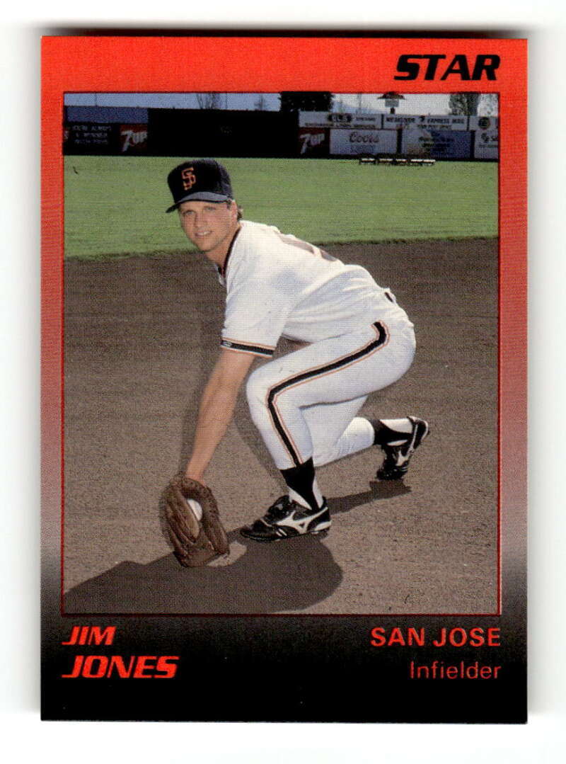 巨人 BBH 1989 Star San Jose Giants #16 Jim Jones NM Near Mint BXCP13