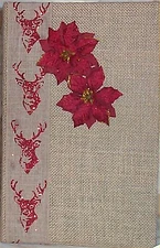 Holiday Burlap Photo Album #21 Country Farm Ribbon Handmade Deer lg holds 300