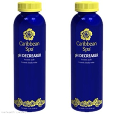 Caribbean Spa pH Minus Decreaser Sodium Bisulfate - Hot Tub / Spa - 1.5lbs (2PK)