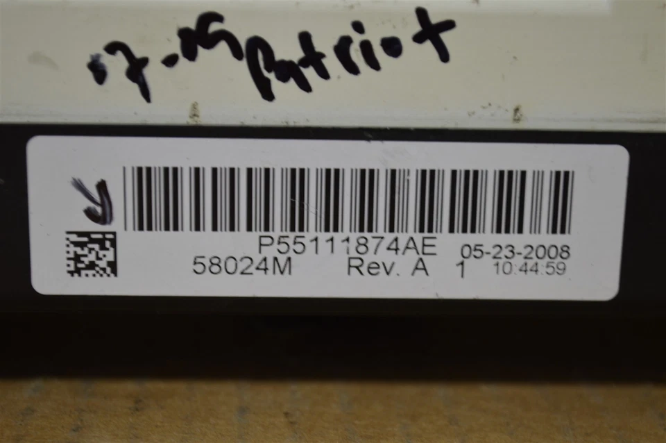 Jeep Compass 2007-2009 calibre aire acondicionado temperatura calor P55111874AE control 112-11F4 Bx 1 Foto 2 de 3