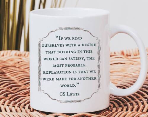 CS Lewis Quote blanc brillant Mug Book Lover Cadeau Narnia auteur livraison gratuite - Photo 1 sur 1