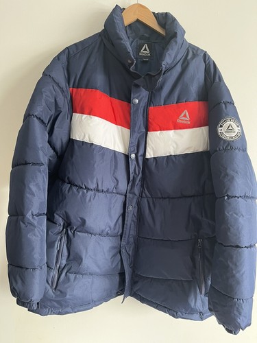Reebok Mens Puffer Blue Winter Jacket 