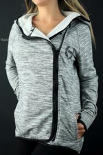 Victoria's Secret PINK Full Zip Hoodie Sweatshirt Marled Fleece Jacket NWT