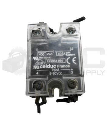 CELDUC SC864154 SOLID STATE RELAY 400VAC 40A 5-30VDC